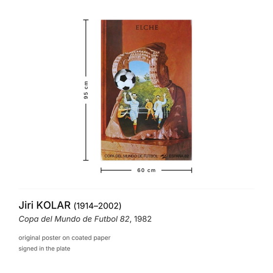 Jiri KOLAR Affiche Copa del Mundo de Futbol 82 – Paper (photo 3 of 5)