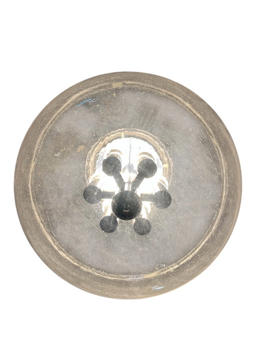 Zeer grote vintage globe Glashütte lamp diameter 50cm