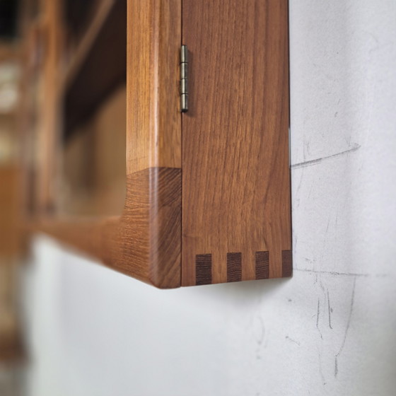 Image 1 of Dyrlund vintage 1960s wall unit display cabinet Danish