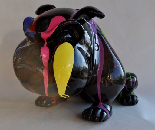 Französische Bulldoggen-Skulptur - Kunstharz (Ref. 2412 b)