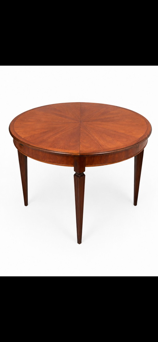 Round vintage dining table – eettafels, Wood