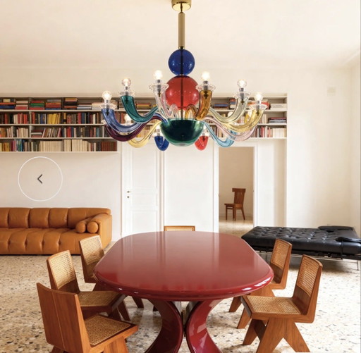 Gio Ponti Venini 99.80 Murano glazen kroonluchter nieuw met garantie – Gold, Metal (photo 2 of 7)