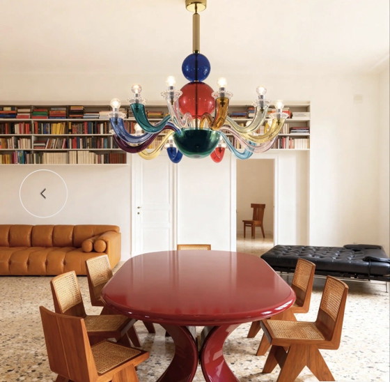 Gio Ponti Venini 99.80 Murano glazen kroonluchter nieuw met garantie – Gold, Metal (photo 2 of 7)