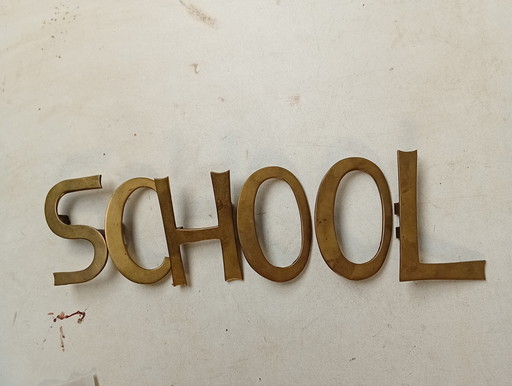 Vintage Brass Letters