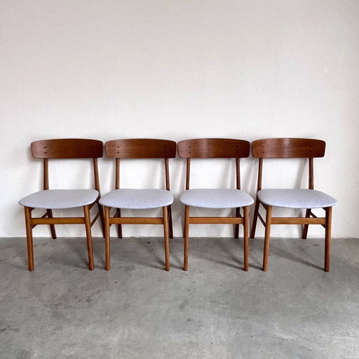 Set di 4 sedie vintage danese Farstrup