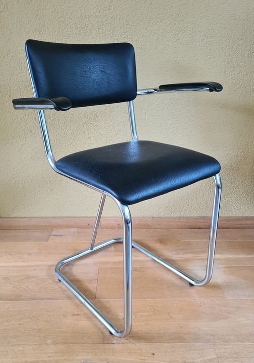 Gispen Dutch Design Tube Frame Chair Model 107