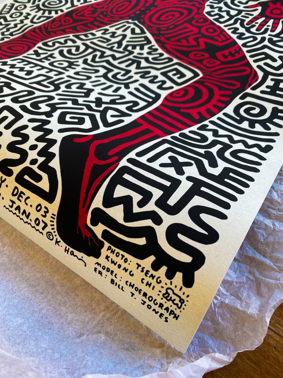 Image 1 of Keith Haring – Der Tänzer – Ausstellung in der Tony Shafrazi Gallery 1984, Poster 61 x 91 cm