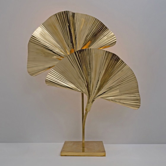 Lampada da tavolo italiana in ottone “Ginkgo” – Illuminazione stile Barbi – Lampade da tavolo (photo 5 of 9)
