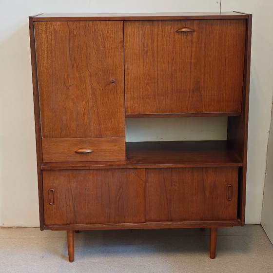 Image 1 of Vintage Danish highboard wall cabinet