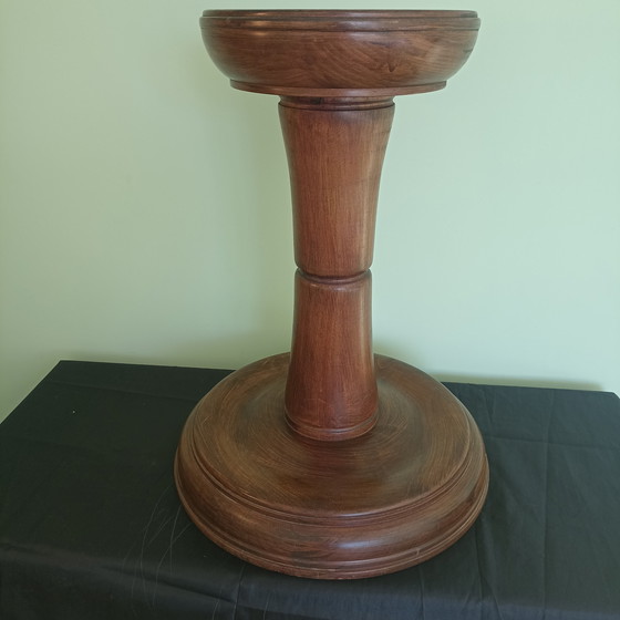 Image 1 of Antieke piëdestal / sokkel – Napoléon III stijl – 19e eeuw – massief notelaar