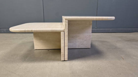 Image 1 of Tavolino vintage in travertino, anni '70