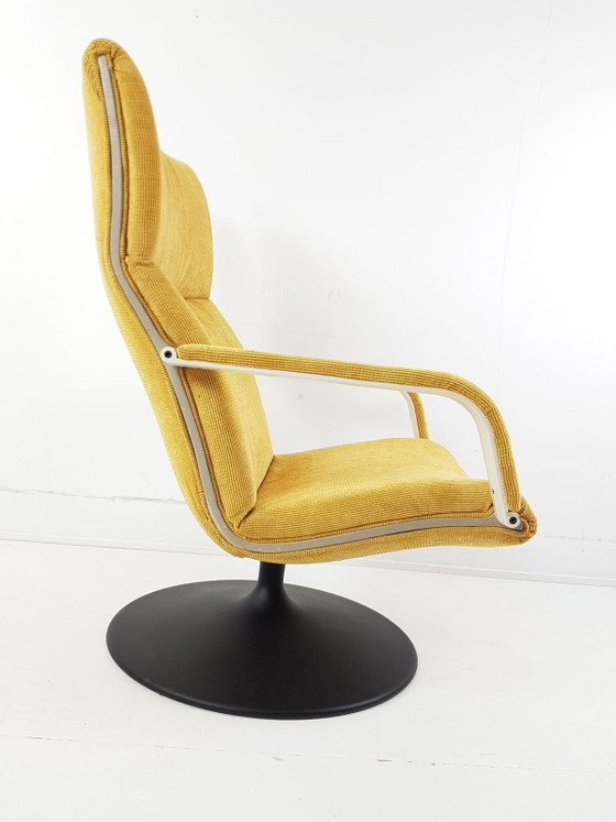 Vintage Artifort Nieuw Gestoffeerd Geel – Fauteuils, Metal, Textile (photo 3 of 8)