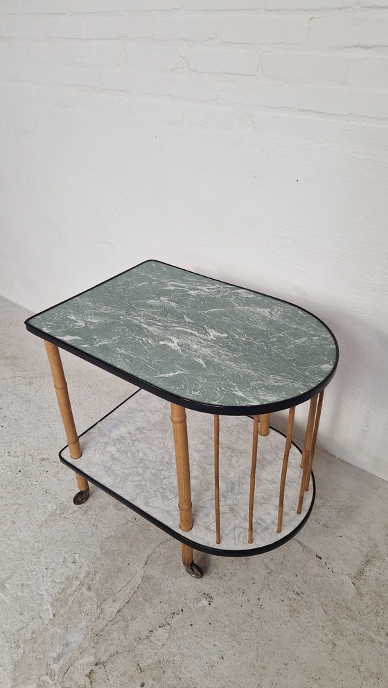 Image 1 of Tavolino o tavolo per bevande in stile bohémien vintage