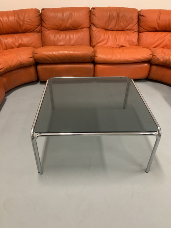 Table basse vintage en verre fumé – Tables basses, Chrome (photo 5 of 5)