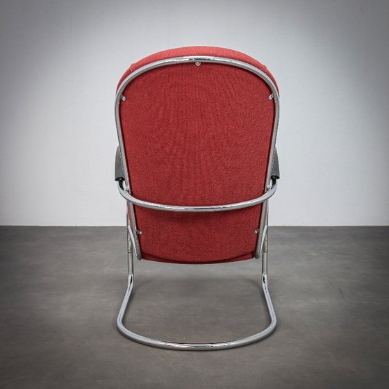 Image 1 of Fauteuil lounge Bauhaus modèle AA par W.H. Gispen pour Dutch Originals, années 1990