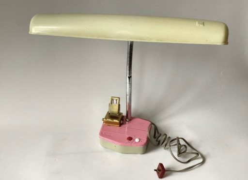 Lampe de bureau japonaise vintage avec calendrier