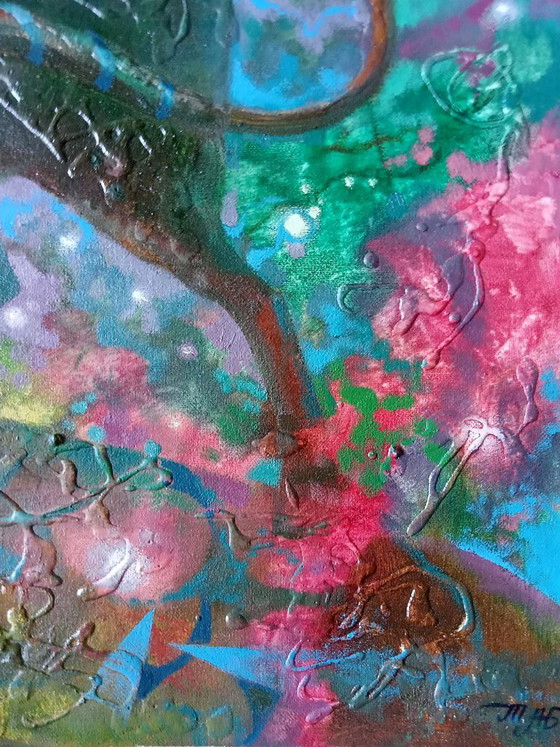 Dipinto a Olio Originale Espressionismo Astratto Astrologia Segno Zodiacale Toro – Dipinti e disegni, Canvas (photo 5 of 7)