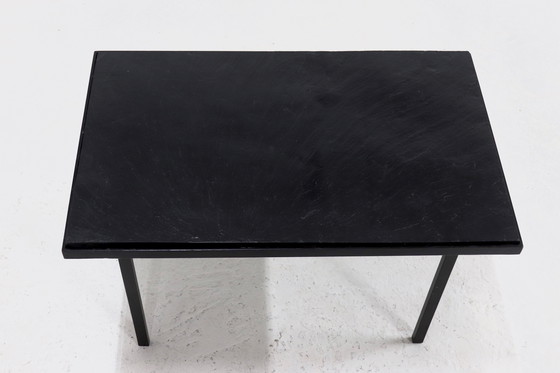 Image 1 of Vintage Steel And Slate Coffee Table 