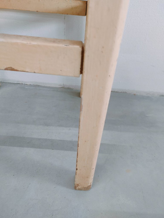 Image 1 of Brocante vintage/antique milk stool, side stool, side table (4 in stock).