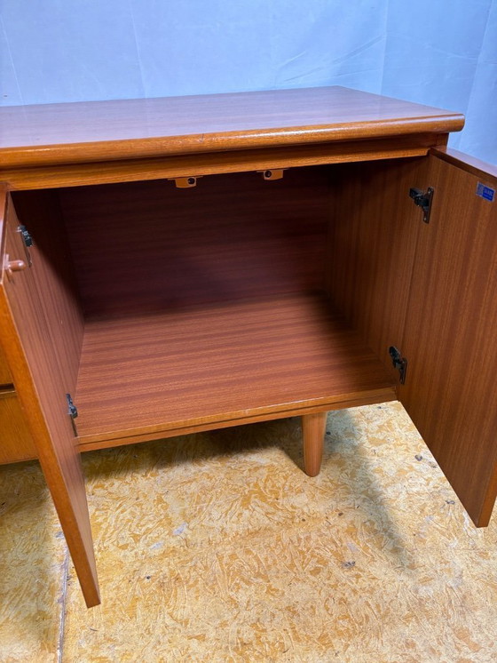 Image 1 of Mid-Century Retro Vintage Teak Sideboard by Sakol 1960  Danish Design Influence • British Craftsmanship • Timeless Storage  