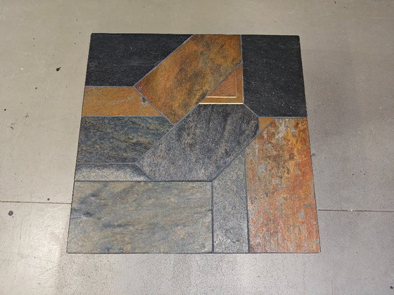 Image 1 of Tavolino vintage in pietra d'ardesia, anni '80