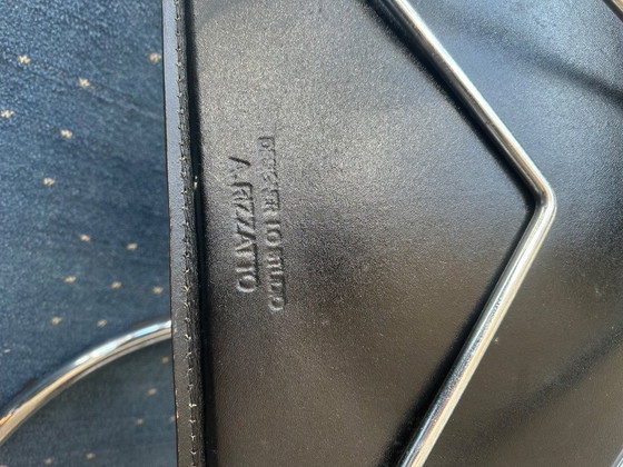 Image 1 of Designer chairs – A. Rizzatto – set of 4 – chrome & black