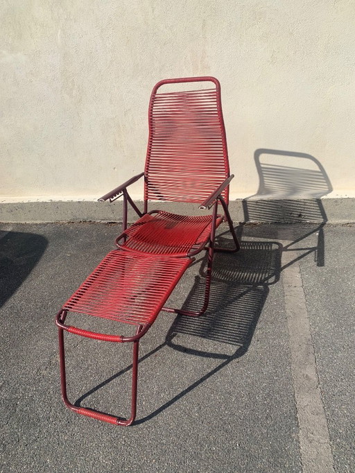 Genuine scoubidou vintage chaise longue