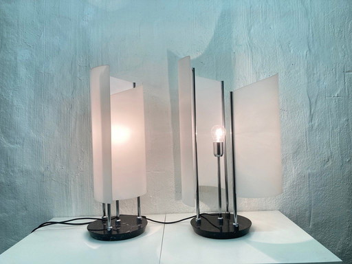 2 XXL Arianna table lamps Design Bruno Gecchelin for Oluce 1990
