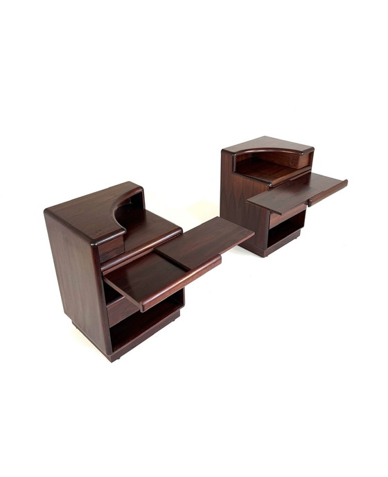 Image 1 of Set di 2 comodini vintage in palissandro, Skovby Møbelfabrik '70