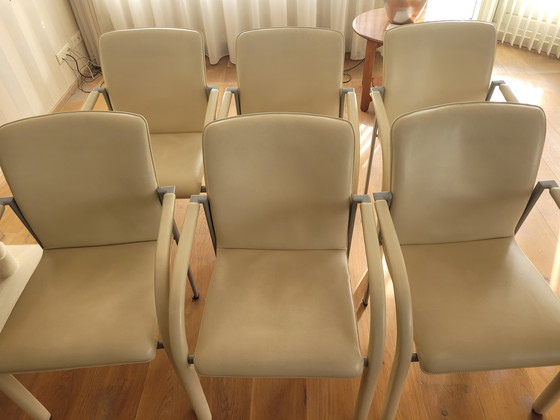 Image 1 of 6x eetkamerstoelen  Leolux Cimaronne