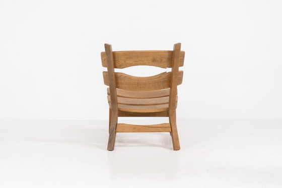 Image 1 of Poltrona brutalista in rovere massello di Dittmann & Co. per AWA