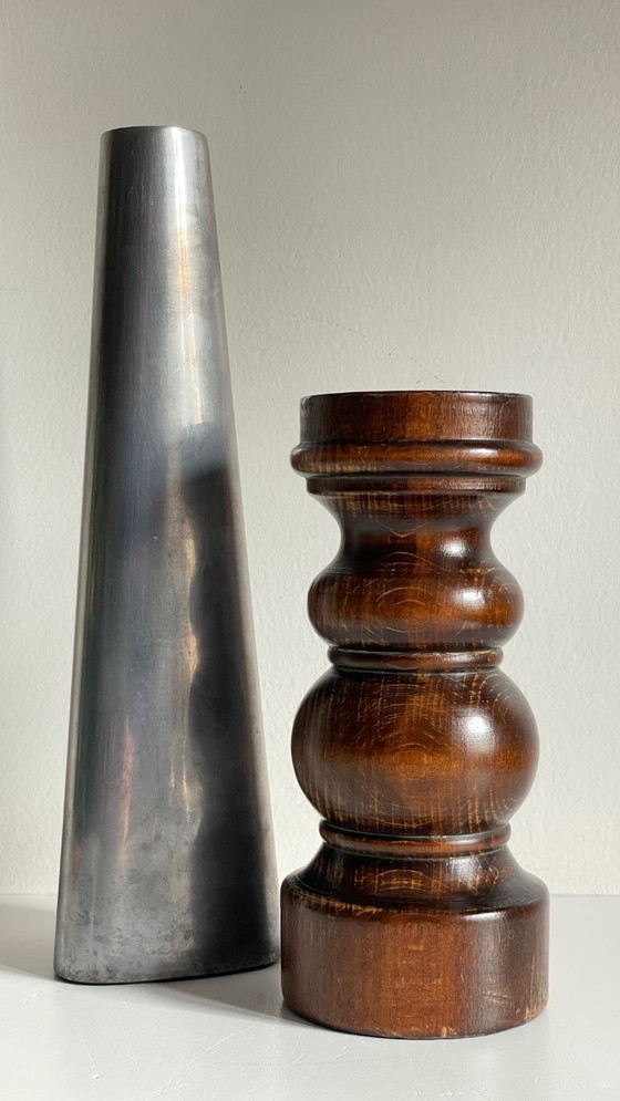 Image 1 of BOUGEOIRS Bois et Métal Ikea VINTAGE