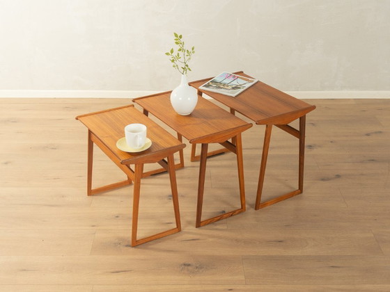 Image 1 of 1960s Stacking Tables, Denmark, Vintage