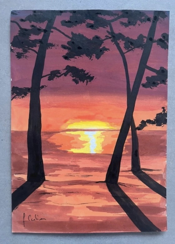 Image 1 of Gouache on paper, 21x15cm