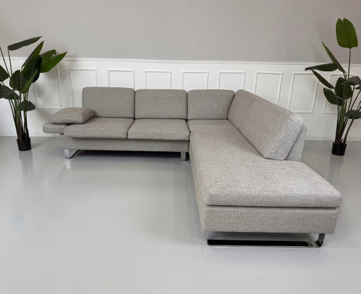 Brühl Alba Designer Sofa Couch Grau Stoff Ausstellungsstück