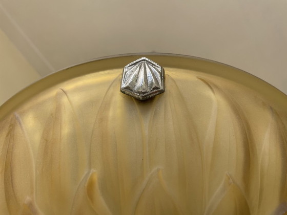 Image 1 of Hanglamp Schaallamp Lamp Art Deco 1930 Model Artisjok Frans