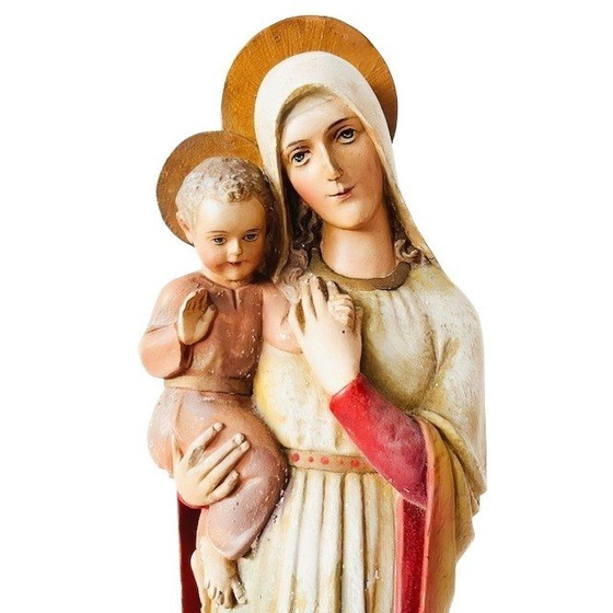 Image 1 of Antique statue of Mary with baby Jesus GLV Gerard Linssen 1910's