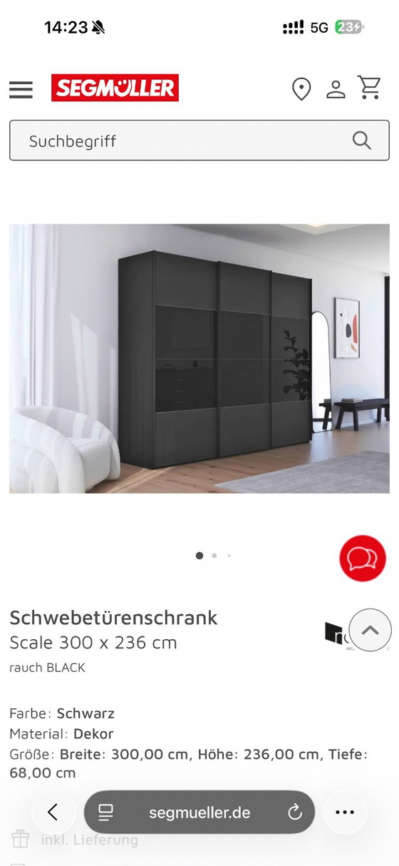 Rauch BLACK 'Scale' Sliding Door Wardrobe 300 × 236 cm – as new – Other (photo 4 of 6)