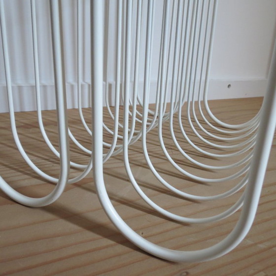 Image 1 of Portariviste vintage in metallo bianco anni '90