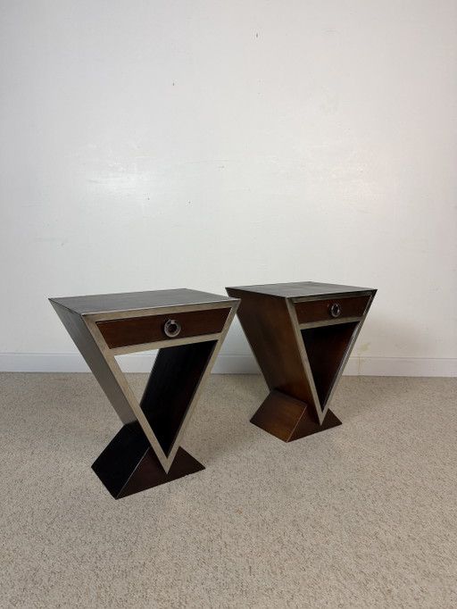 Art Deco "Louvre" bedside tables – Maison Saulaie