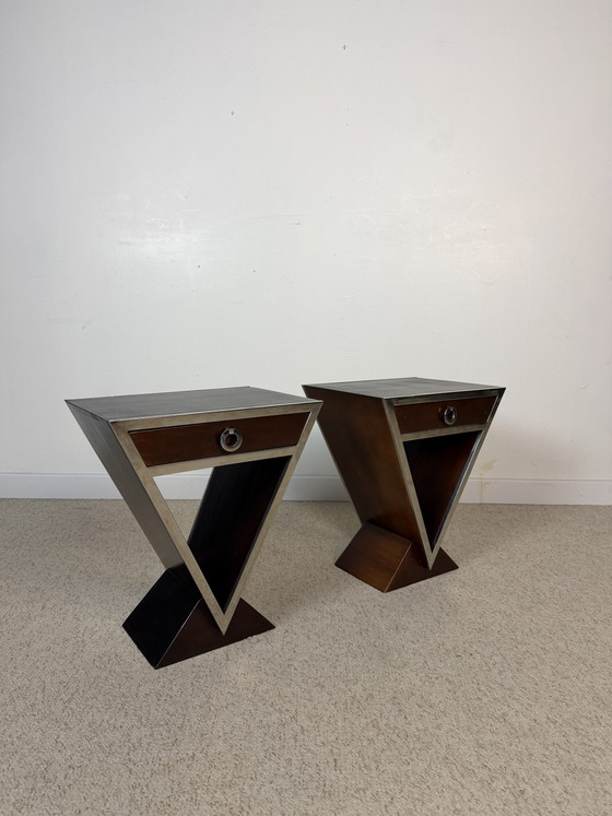 Image 1 of Art Deco "Louvre" bedside tables – Maison Saulaie