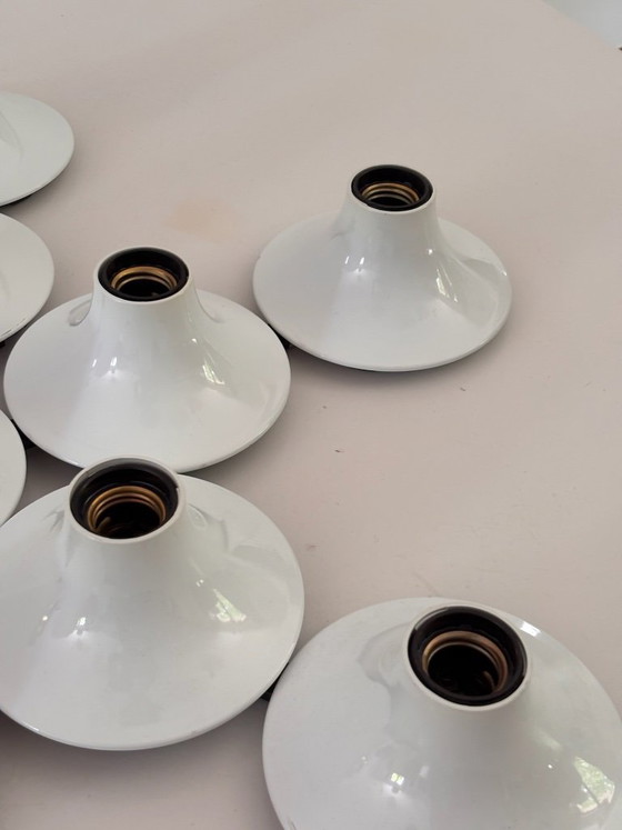 Image 1 of Komposition aus 13 Teti Vico Magistretti Wandleuchten für Artemide, 1970, ABS Space Age