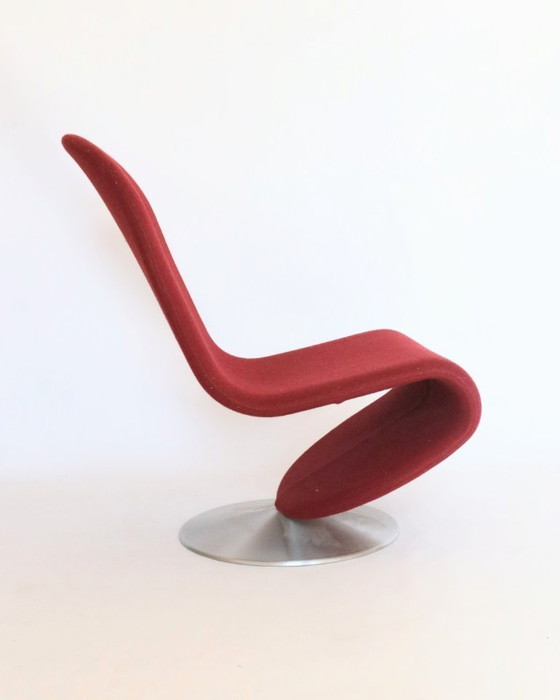 Image 1 of Poltrone Verner Panton bordeaux, serie System 1-2-3