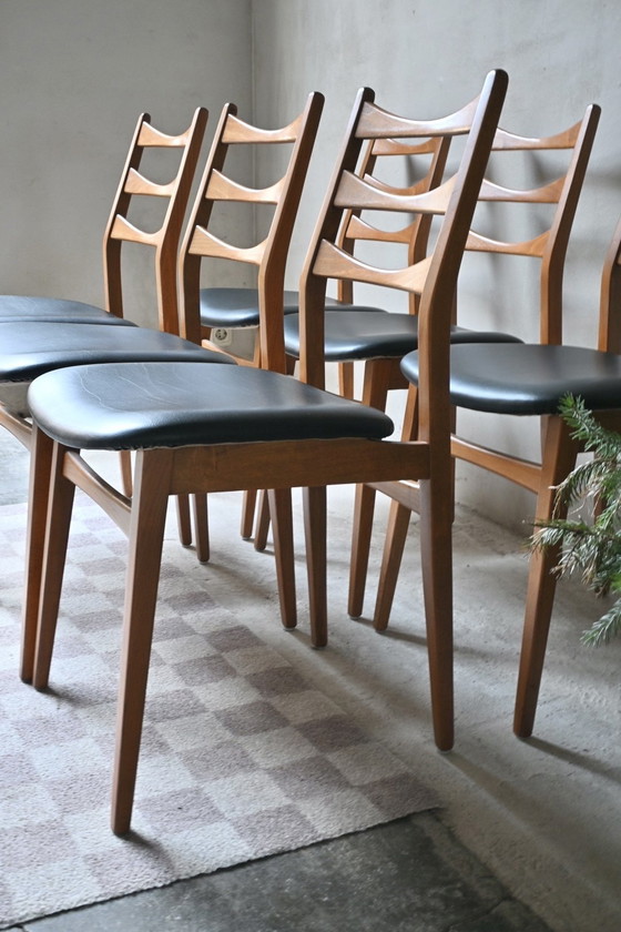 Image 1 of Vintage set of 6 dining room chairs Baehre Mignon