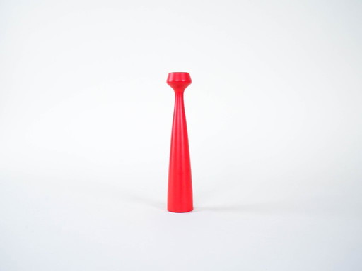 Candelabro rojo, diseño danés, década de 1990, diseñador: Anders Norgaard
