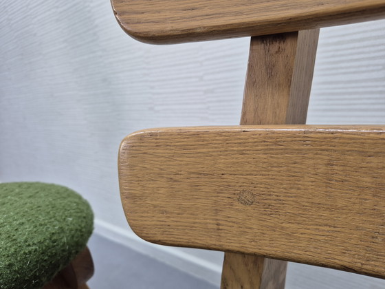 Image 1 of Set brutalista (6) sedie. Sedia da pranzo spagnola a 'spina di pesce'.