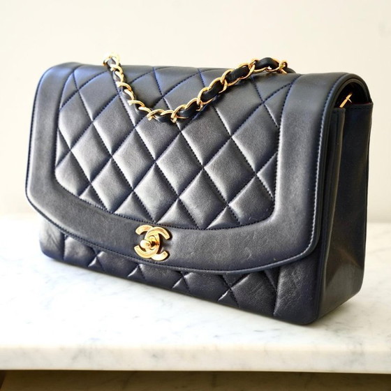 Image 1 of CHANEL DIANA MEDIUM BAG | NAVY BLUE