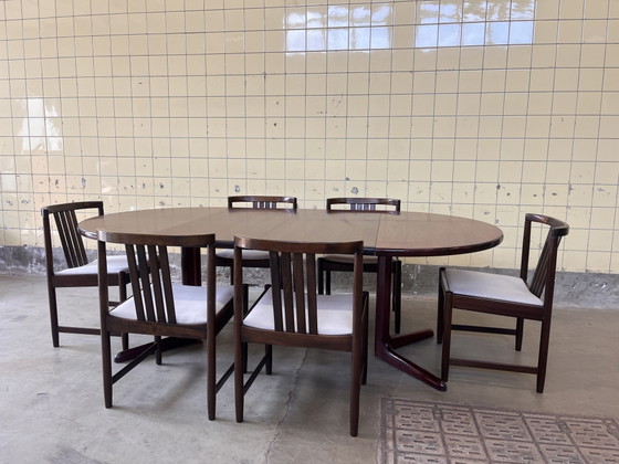 Vintage Rosewood Dining Table Produced by Skovby (photo 11 of 11)