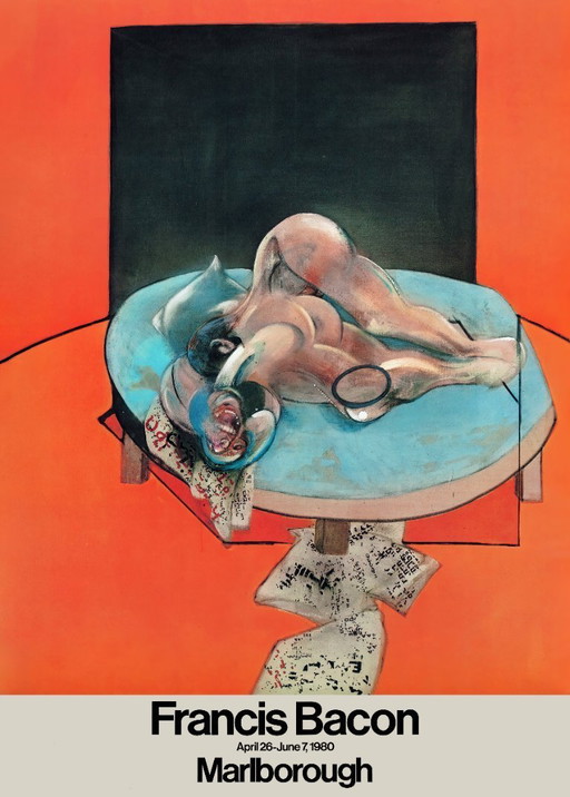 Francis Bacon à la Marlborough Gallery - Affiche d'exposition 50 × 70 cm