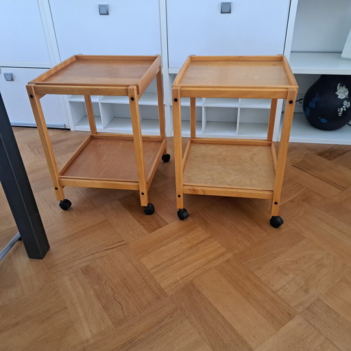 2 tavolini a rulli di Hyllinge Møbel